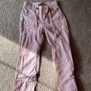 vintage peachy light pink breathable flow pants